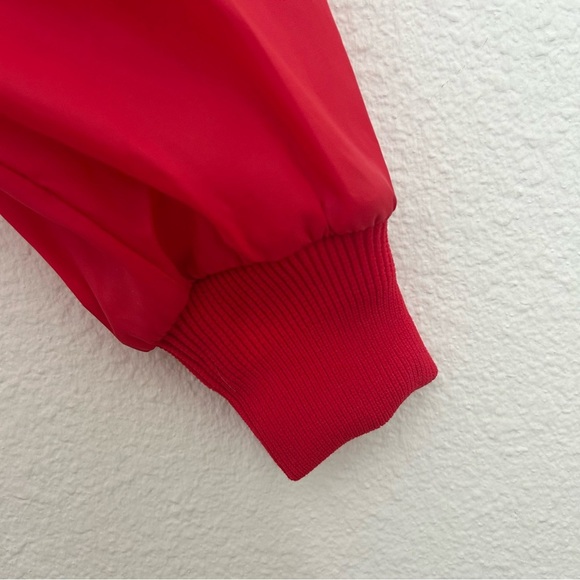 Vintage 80's Justin Nylon Jacket Coat Stagecoach Snap Front Western Size Large - Picture 7 of 16